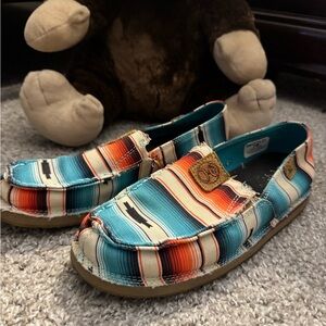 Hooey Multicolor Striped Flats
